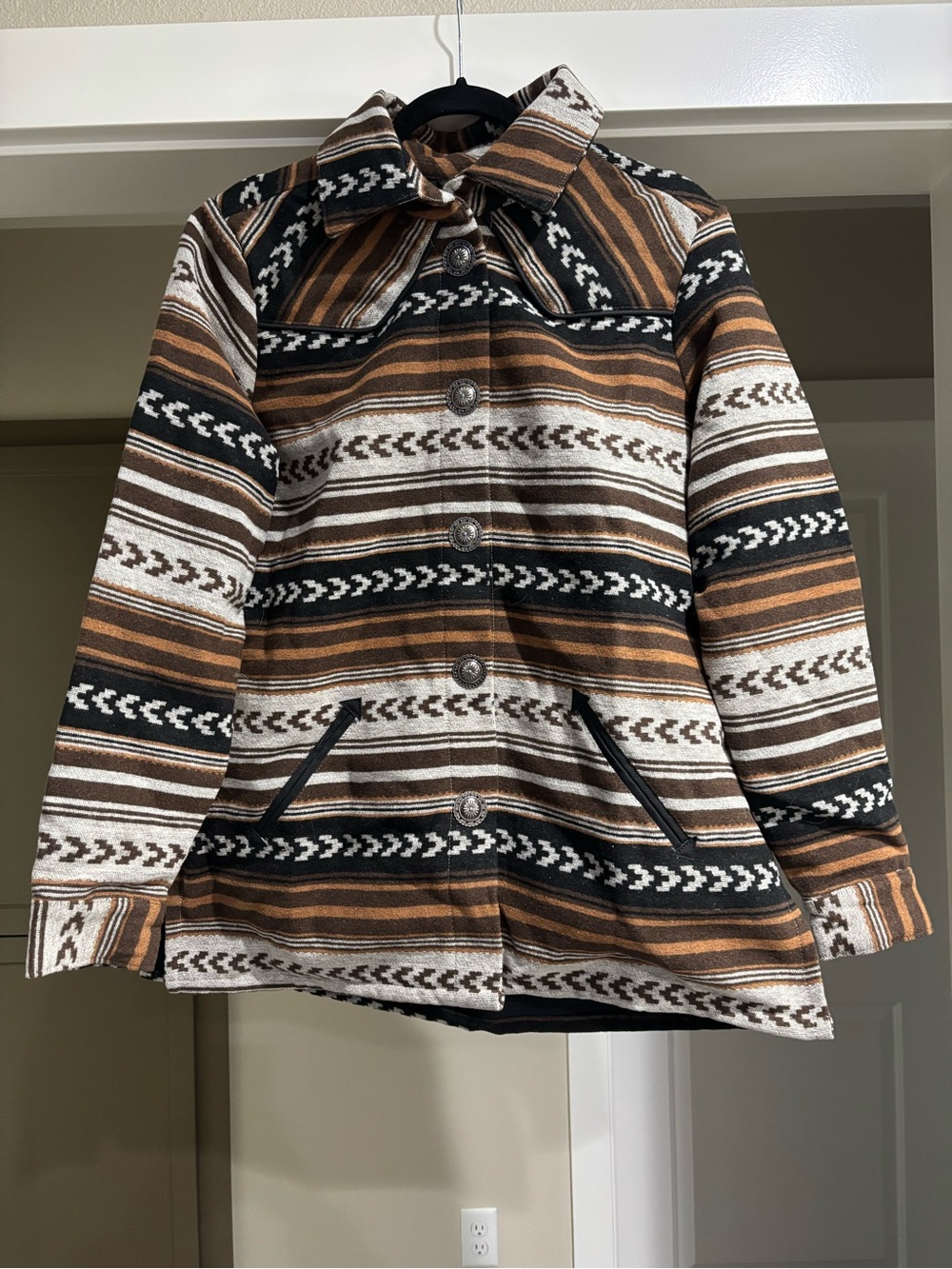 Cinch Cruel Denim Women's Aztec Jacket Brown L